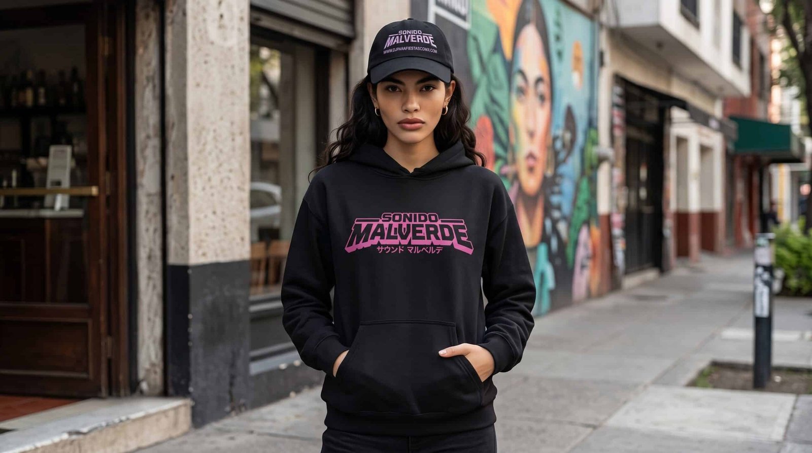 Sudadera Negra Sonido Malverde
