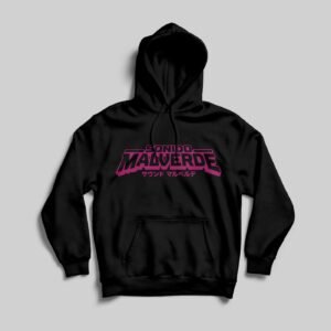 Sudadera Negra Sonido Malverde Vista Frontal