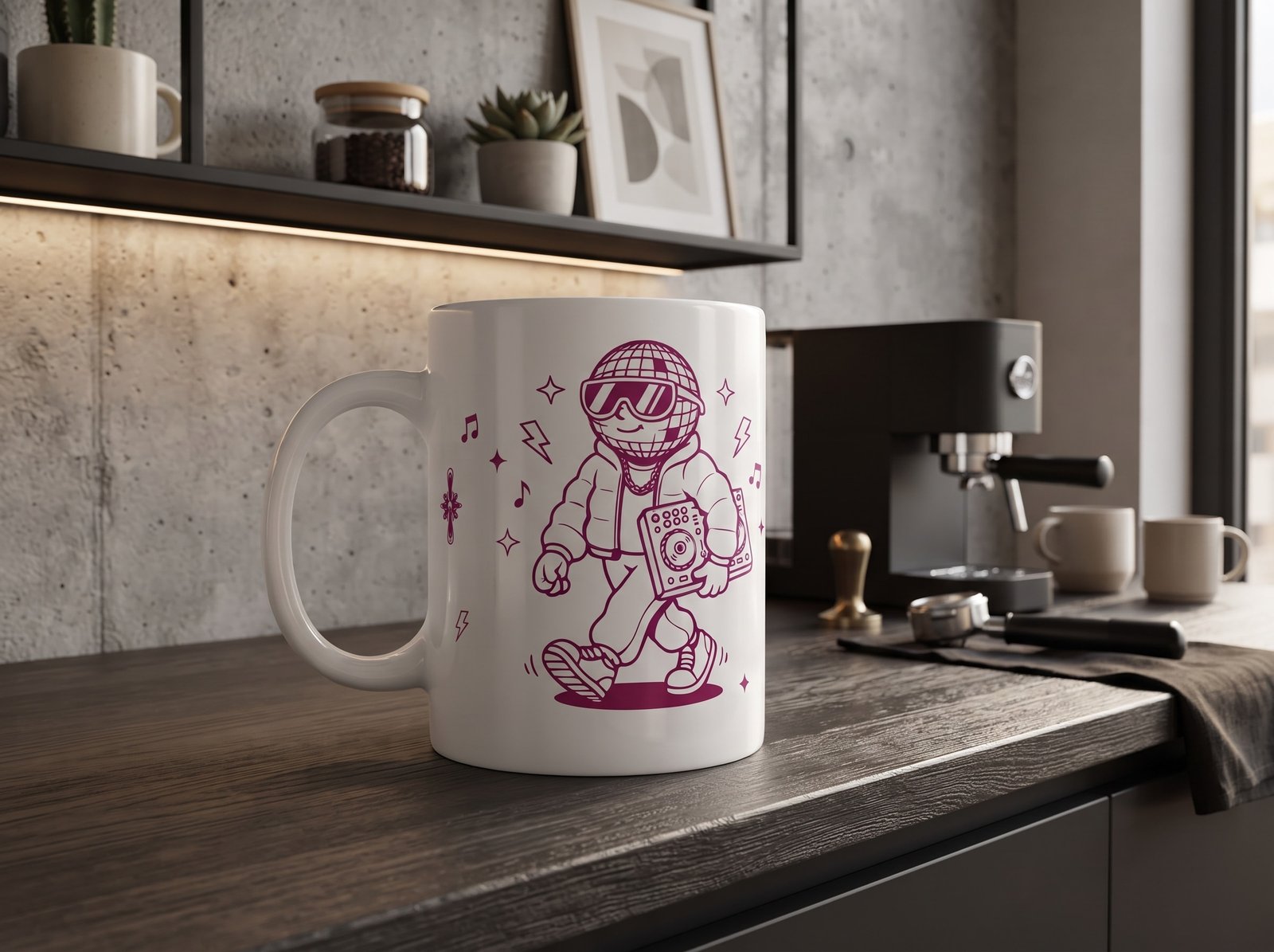 Taza Cerámica Sonido Malverde