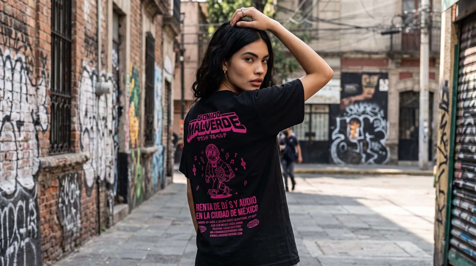 Playera Negra Sonido Malverde