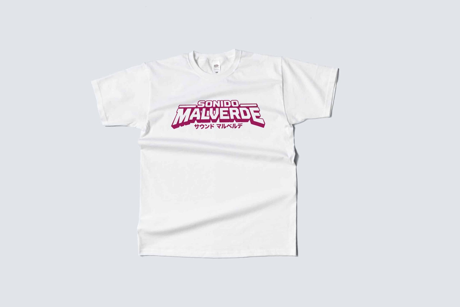 Playera Blanca Sonido Malverde Vista frontal