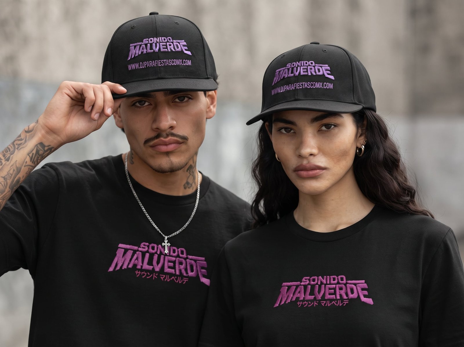 Gorra Snapback Negra Sonido Malverde