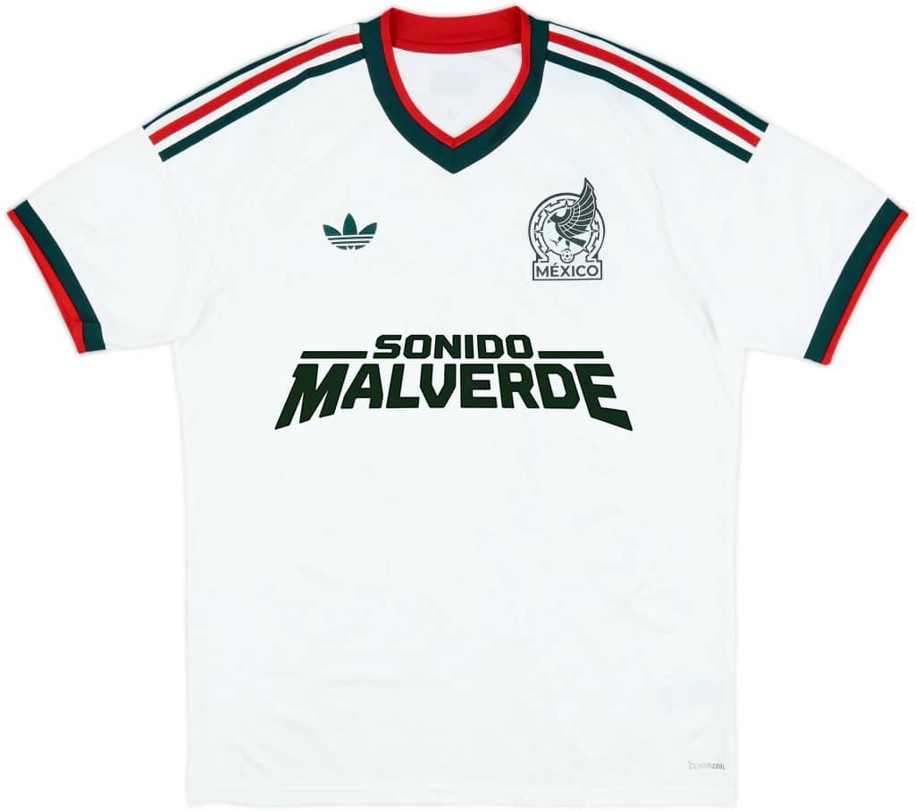 Jersey Blanco Selección México Sonido Malverde Vista Frontal