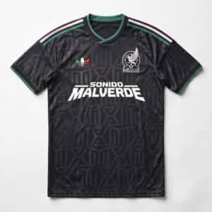 Jersey Negro Selección México Sonido Malverde Vista Frontal