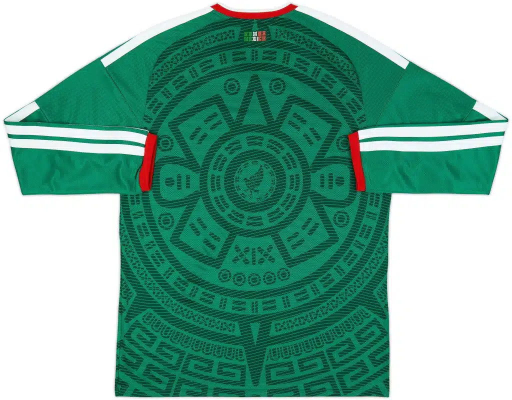 Jersey Verde Manga Larga Selección México Sonido Malverde Vista Trasera